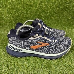 Women's Brooks Adrenaline 20 GTS XX Running Shoes Size 7 Navy Woven Athletic Gym